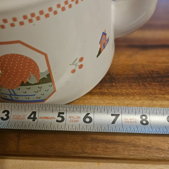 vintage raintree heart and home collection farm scene teapot 1.5 quart Japan - Picture 5 of 8